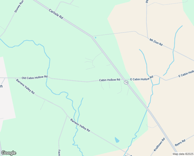 map of restaurants, bars, coffee shops, grocery stores, and more near 485 Cabin Hollow Road in Dillsburg