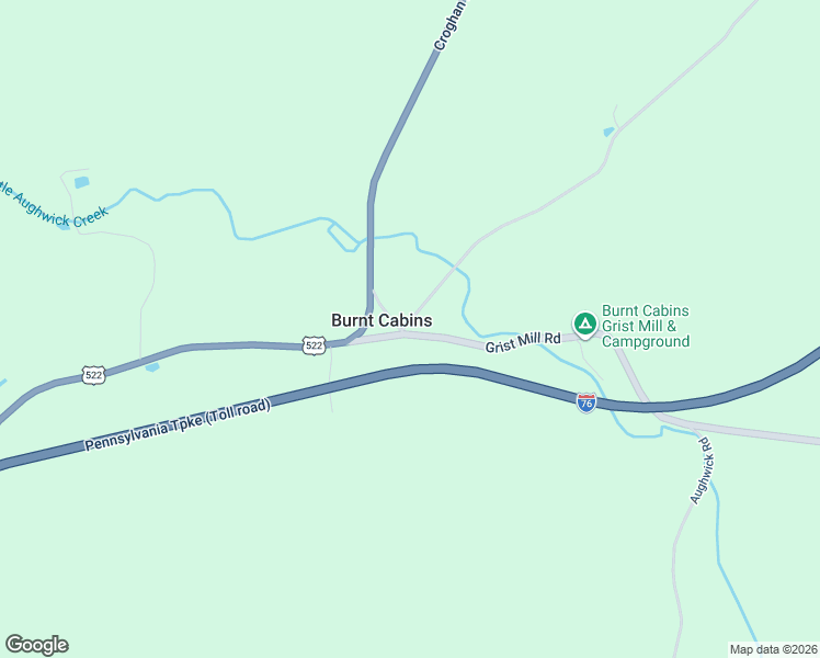 map of restaurants, bars, coffee shops, grocery stores, and more near in Burnt Cabins