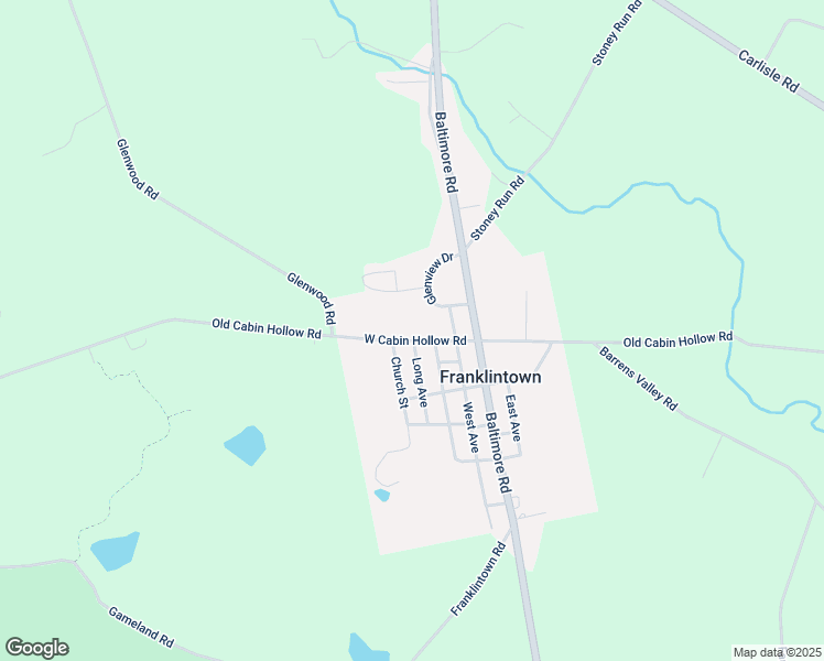 map of restaurants, bars, coffee shops, grocery stores, and more near 104 West Cabin Hollow Road in Dillsburg