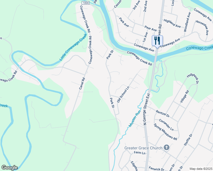 map of restaurants, bars, coffee shops, grocery stores, and more near 540 Park St in Manchester