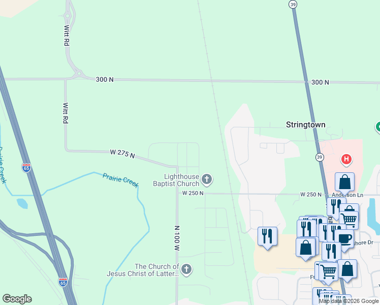 map of restaurants, bars, coffee shops, grocery stores, and more near 2750 Sand Hollow Drive in Ulen