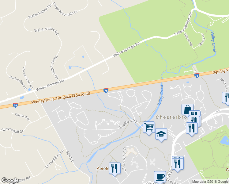 map of restaurants, bars, coffee shops, grocery stores, and more near 820 Washington Place in Wayne
