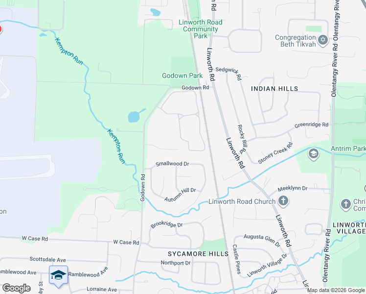 map of restaurants, bars, coffee shops, grocery stores, and more near 1260 Le Anne Marie Circle in Columbus
