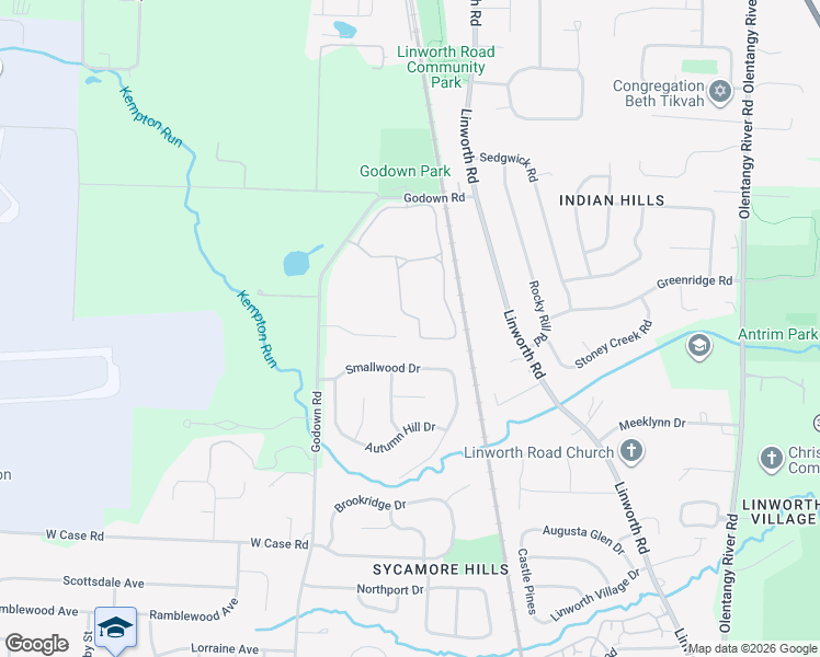 map of restaurants, bars, coffee shops, grocery stores, and more near 1260 Le Anne Marie Circle in Columbus