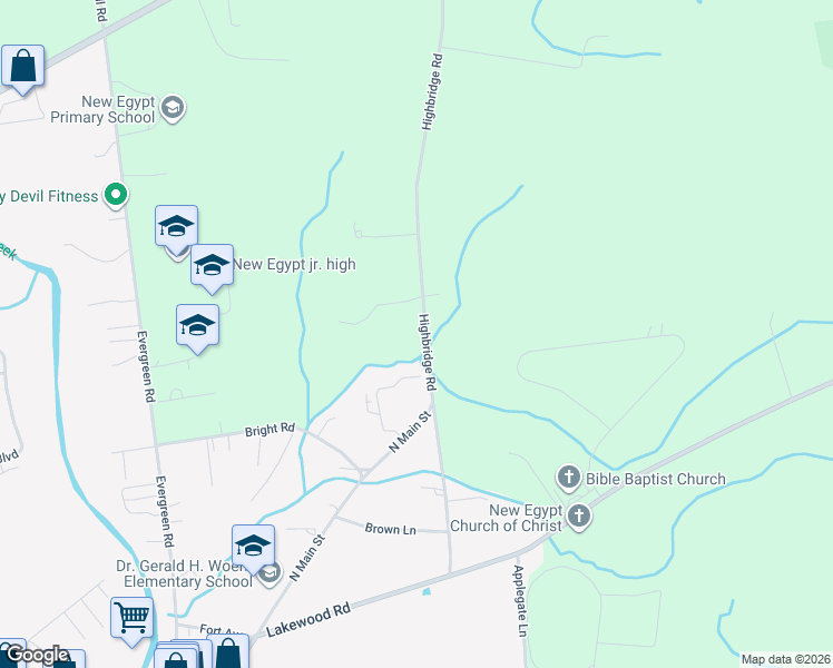 map of restaurants, bars, coffee shops, grocery stores, and more near 19 Highbridge Road in Plumsted
