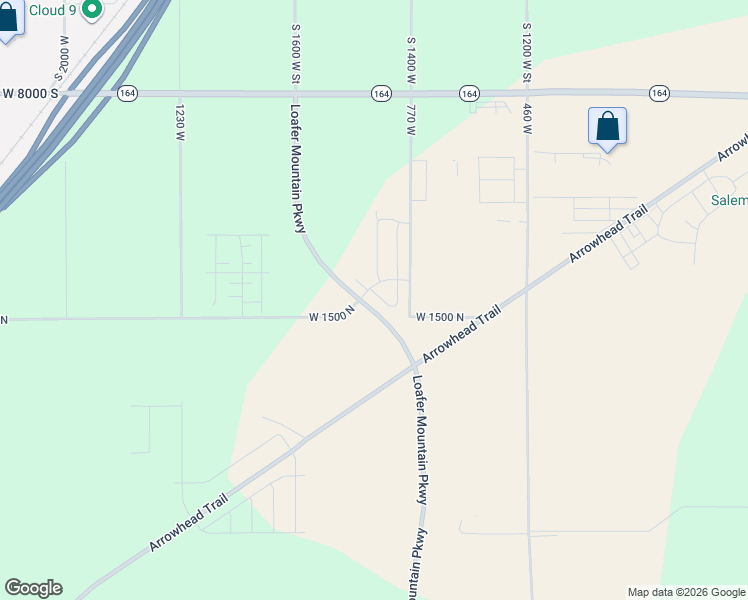 map of restaurants, bars, coffee shops, grocery stores, and more near 1568 N Summer Springs Cove in Salem