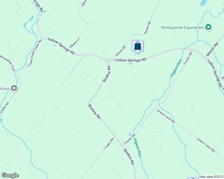 map of restaurants, bars, coffee shops, grocery stores, and more near 921 Evergreen Lane in Chester Springs