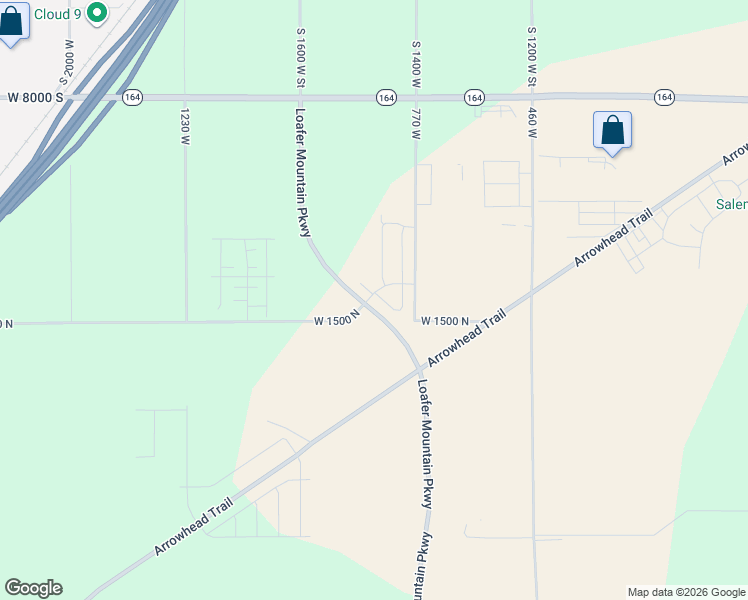 map of restaurants, bars, coffee shops, grocery stores, and more near 1568 N Summer Springs Cove in Salem