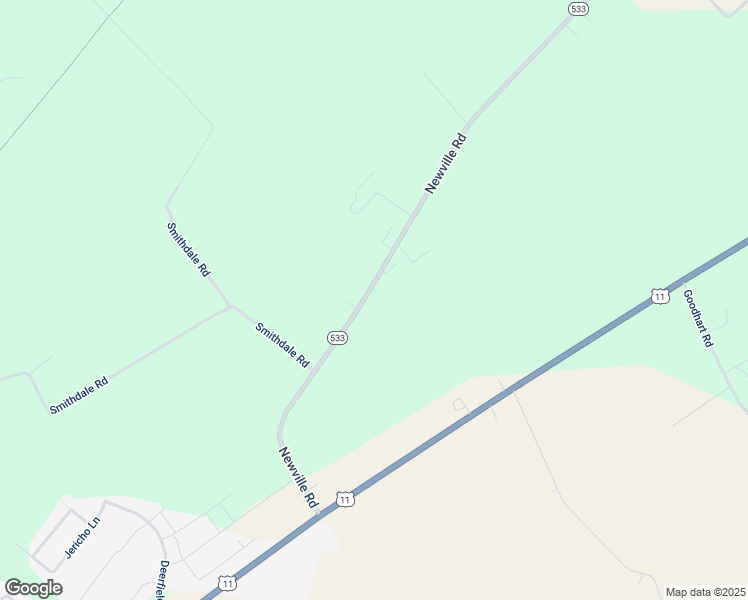 map of restaurants, bars, coffee shops, grocery stores, and more near 127 Newville Road in Shippensburg