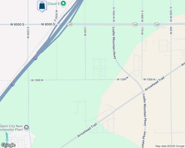 map of restaurants, bars, coffee shops, grocery stores, and more near 1559 North 1190 West in Spanish Fork