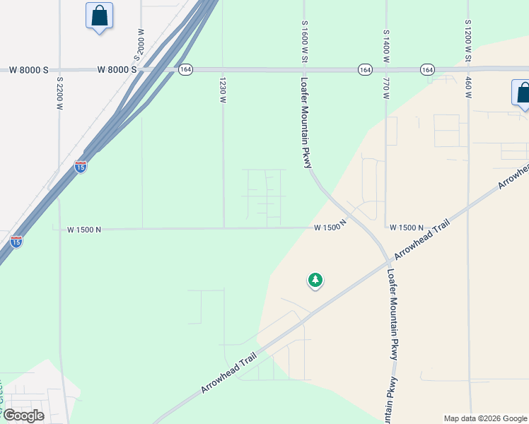 map of restaurants, bars, coffee shops, grocery stores, and more near 1134 West 1550 North in Spanish Fork