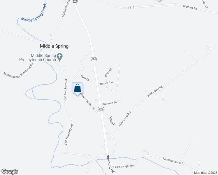map of restaurants, bars, coffee shops, grocery stores, and more near 24 Diller Drive in Shippensburg