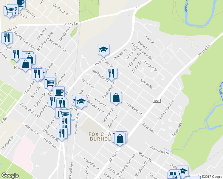 map of restaurants, bars, coffee shops, grocery stores, and more near 603 Emerson Street in Philadelphia