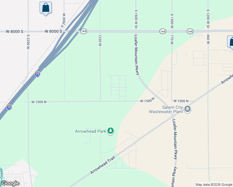 map of restaurants, bars, coffee shops, grocery stores, and more near 1156 West 1550 North in Spanish Fork