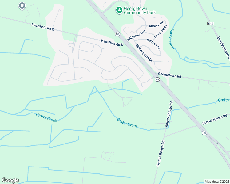 map of restaurants, bars, coffee shops, grocery stores, and more near 20 Everett Drive in Mansfield