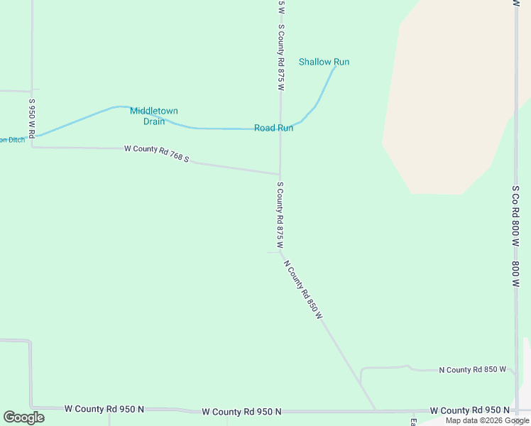 map of restaurants, bars, coffee shops, grocery stores, and more near 12609 South 875 West in Daleville