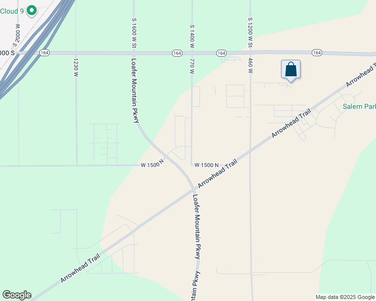 map of restaurants, bars, coffee shops, grocery stores, and more near 1582 North 800 West in Spanish Fork