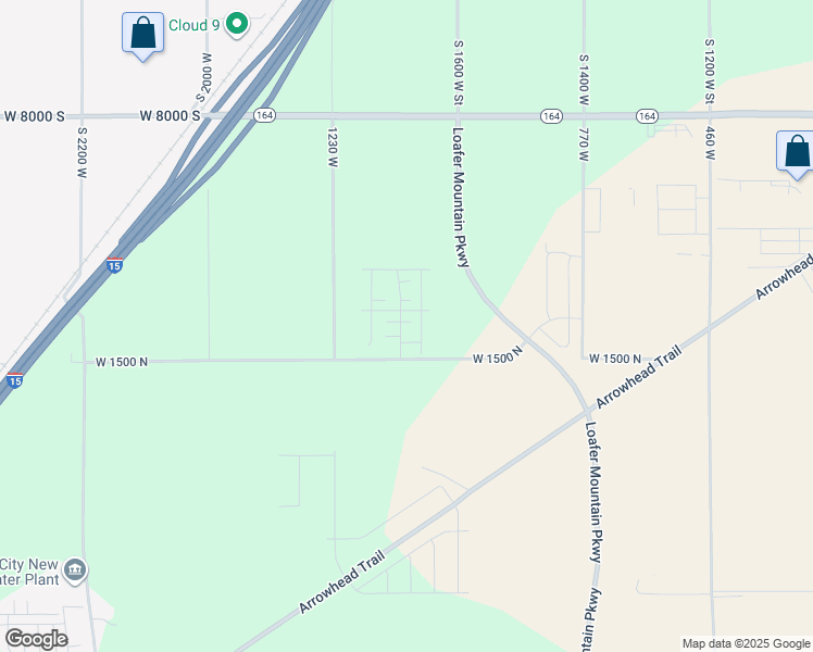 map of restaurants, bars, coffee shops, grocery stores, and more near 1115 West 1580 North in Spanish Fork