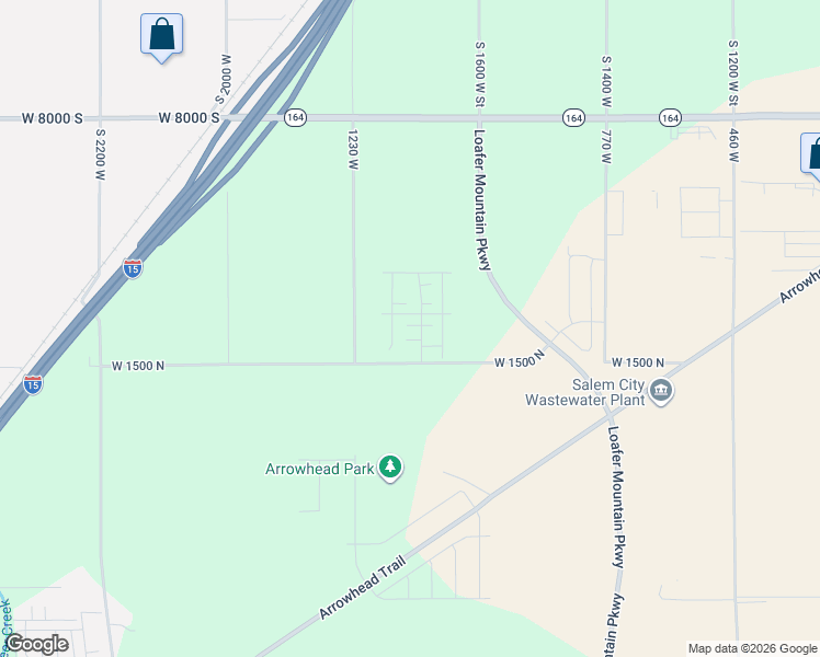 map of restaurants, bars, coffee shops, grocery stores, and more near 1116 West 1580 North in Salem