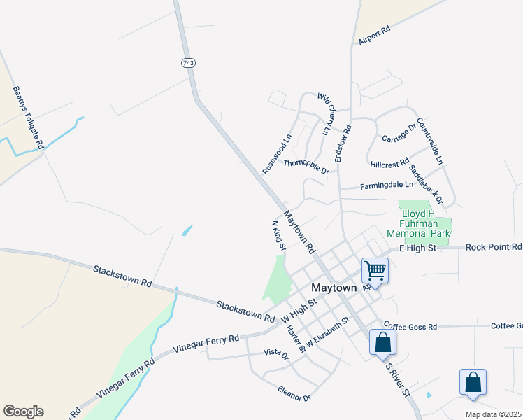 map of restaurants, bars, coffee shops, grocery stores, and more near 2751 Maytown Road in Marietta