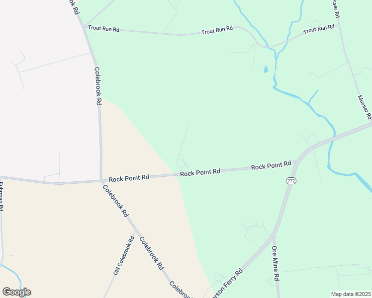 map of restaurants, bars, coffee shops, grocery stores, and more near 686 Rock Point Road in Mount Joy