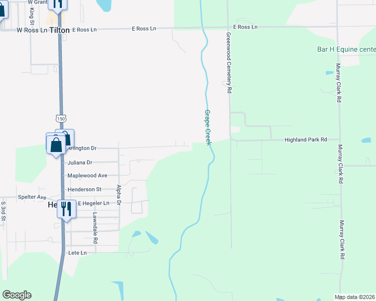 map of restaurants, bars, coffee shops, grocery stores, and more near 232 Arlington Drive in Danville