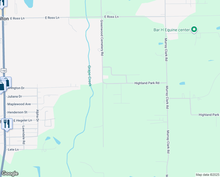map of restaurants, bars, coffee shops, grocery stores, and more near 512 Highland Park Road in Danville