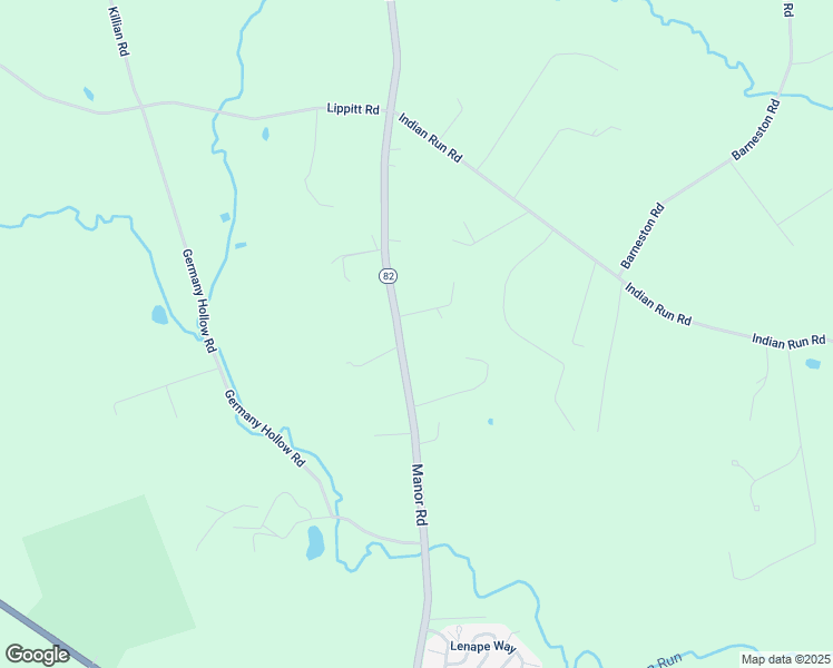 map of restaurants, bars, coffee shops, grocery stores, and more near 1274 North Manor Road in Honey Brook