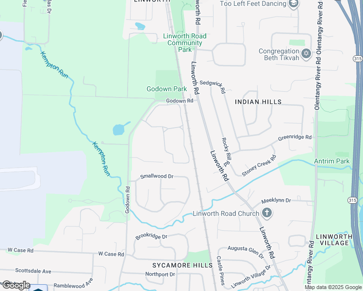 map of restaurants, bars, coffee shops, grocery stores, and more near 5955 Shadow Lake Circle in Columbus
