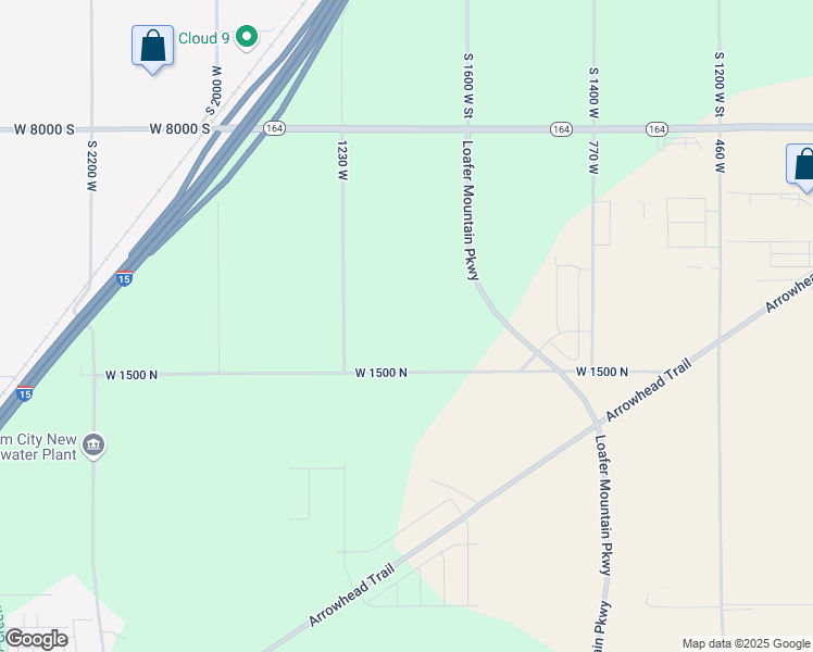 map of restaurants, bars, coffee shops, grocery stores, and more near 8127 South 1800 West in Spanish Fork