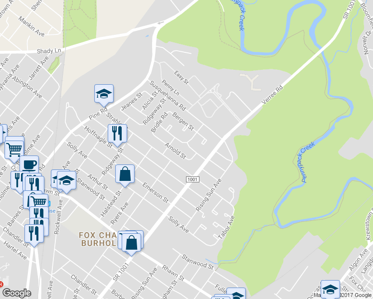 map of restaurants, bars, coffee shops, grocery stores, and more near 824 Kendrick Street in Philadelphia
