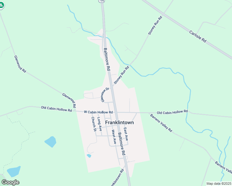 map of restaurants, bars, coffee shops, grocery stores, and more near 114 North Baltimore Street in Dillsburg