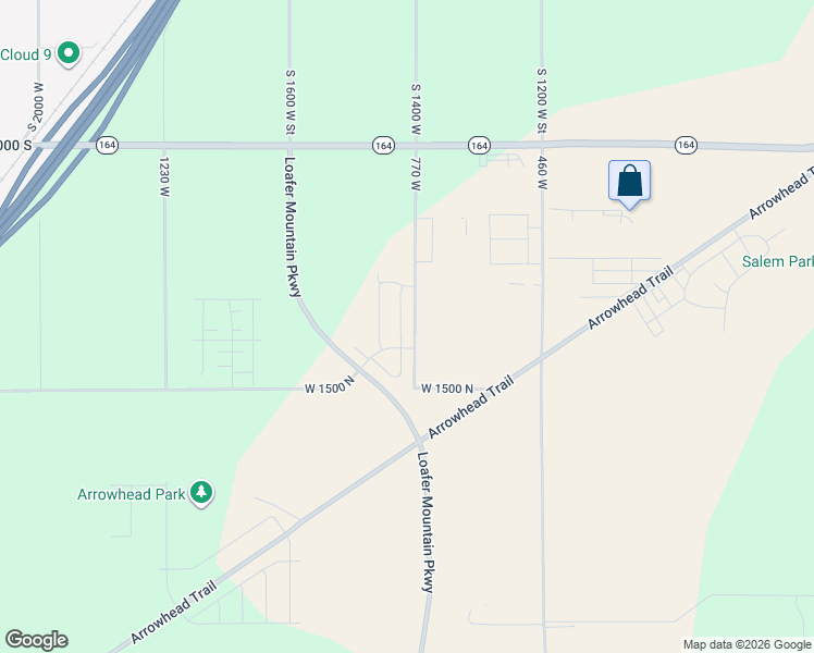 map of restaurants, bars, coffee shops, grocery stores, and more near 1635 770 West in Salem