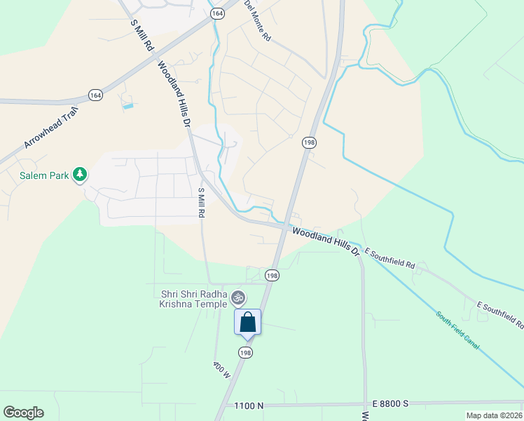 map of restaurants, bars, coffee shops, grocery stores, and more near 8282 South State Road in Spanish Fork