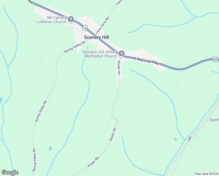 map of restaurants, bars, coffee shops, grocery stores, and more near 337 Kinder Road in Scenery Hill