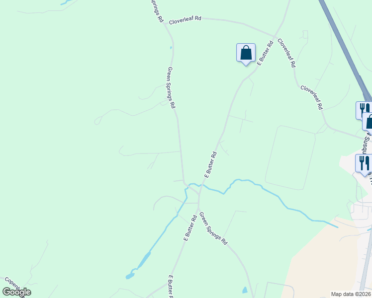 map of restaurants, bars, coffee shops, grocery stores, and more near 845 Green Springs Road in York