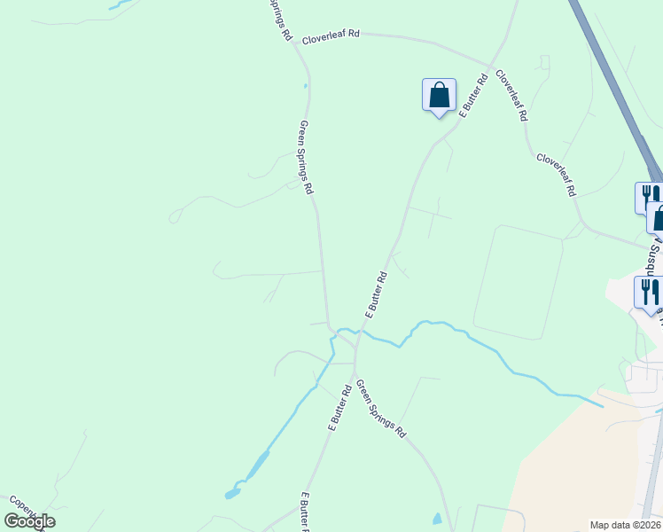 map of restaurants, bars, coffee shops, grocery stores, and more near 845 Green Springs Road in York