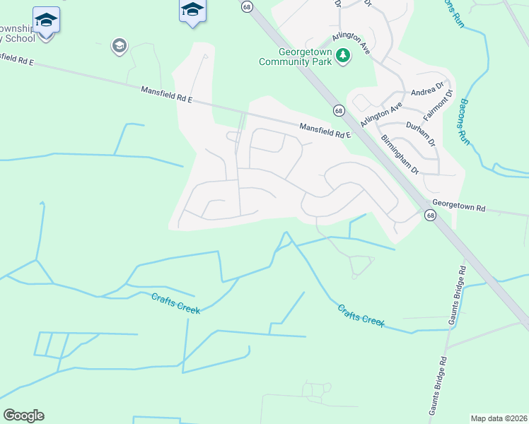map of restaurants, bars, coffee shops, grocery stores, and more near 8 Ellington Drive in Mansfield