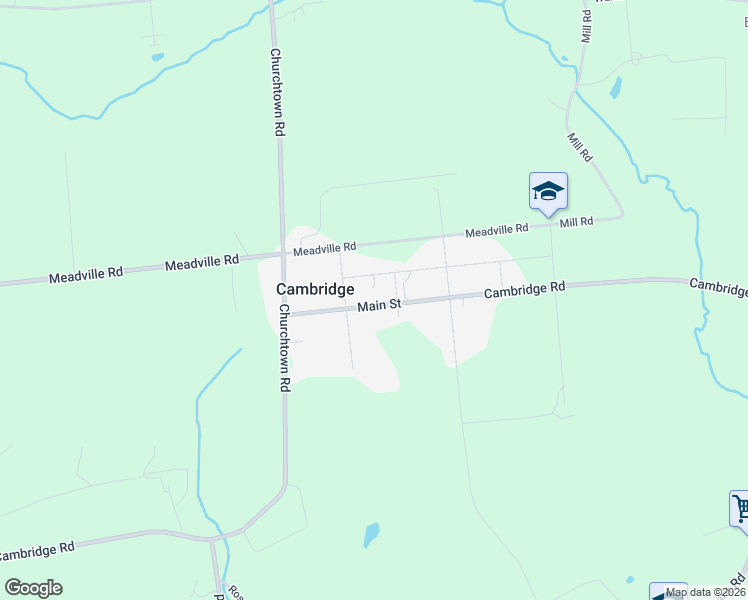 map of restaurants, bars, coffee shops, grocery stores, and more near 6238 Main Street in Honey Brook