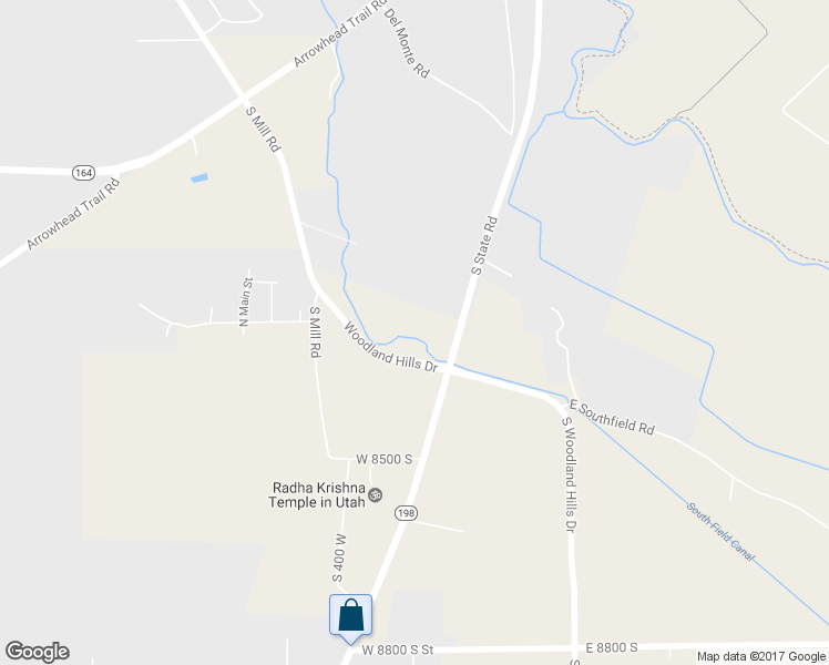 map of restaurants, bars, coffee shops, grocery stores, and more near 8282 South State Road in Spanish Fork