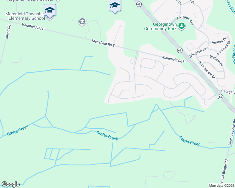 map of restaurants, bars, coffee shops, grocery stores, and more near 29 Ellington Drive in Mansfield
