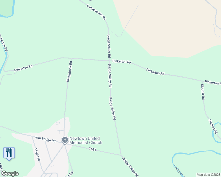 map of restaurants, bars, coffee shops, grocery stores, and more near 1438 Bridge Valley Road in Columbia