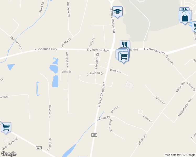 map of restaurants, bars, coffee shops, grocery stores, and more near 4A Botanical Way in Jackson