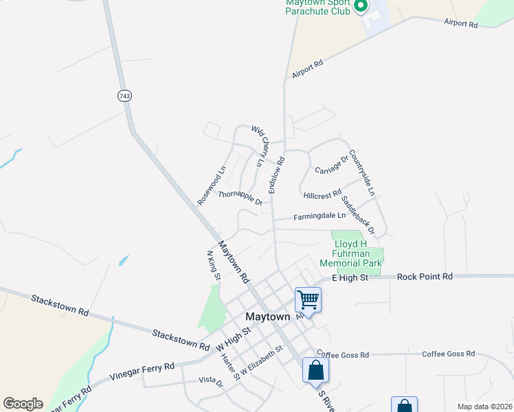 map of restaurants, bars, coffee shops, grocery stores, and more near 2760 Maytown Road in Marietta