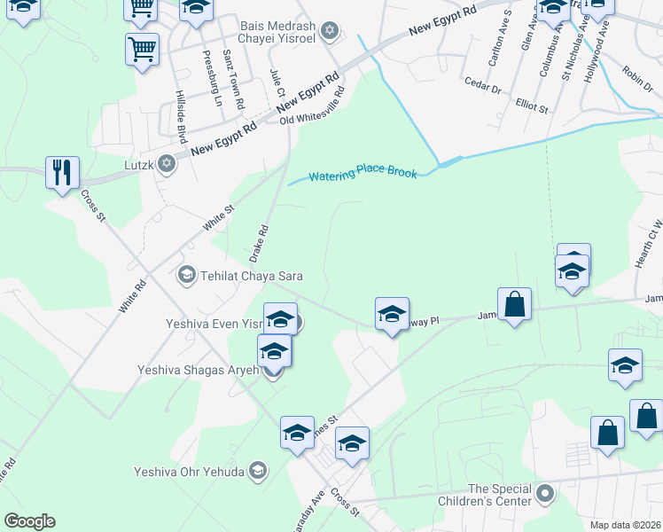 map of restaurants, bars, coffee shops, grocery stores, and more near 6 Serenity Way in Lakewood