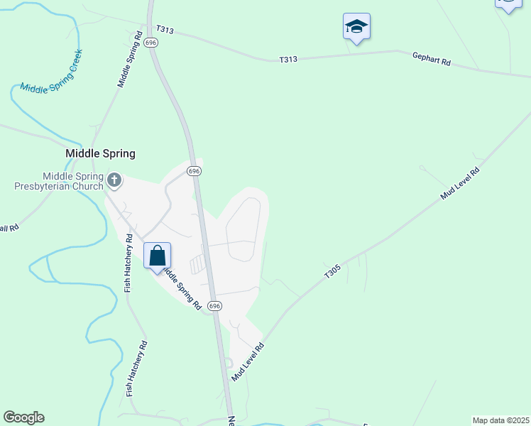 map of restaurants, bars, coffee shops, grocery stores, and more near 65 Diller Drive in Shippensburg