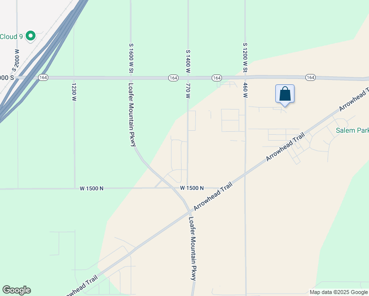 map of restaurants, bars, coffee shops, grocery stores, and more near 1678 North 800 West in Spanish Fork