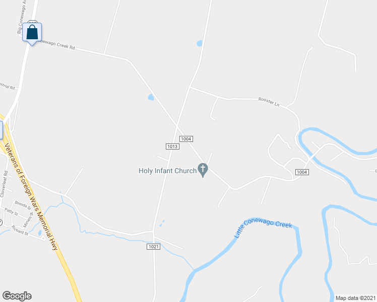 map of restaurants, bars, coffee shops, grocery stores, and more near 485 Conewago Creek Road in Manchester