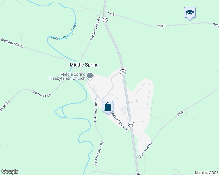 map of restaurants, bars, coffee shops, grocery stores, and more near 108 Walleye Drive in Shippensburg