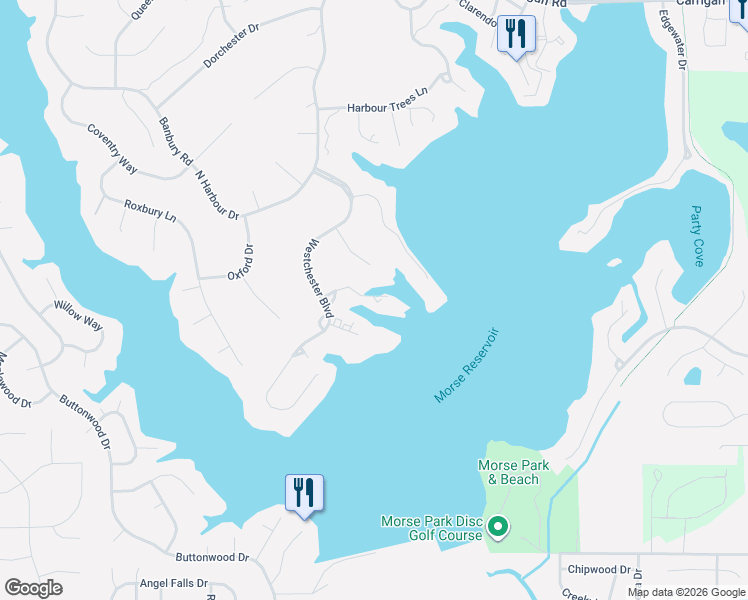 map of restaurants, bars, coffee shops, grocery stores, and more near 219 Cheshire Circle in Noblesville